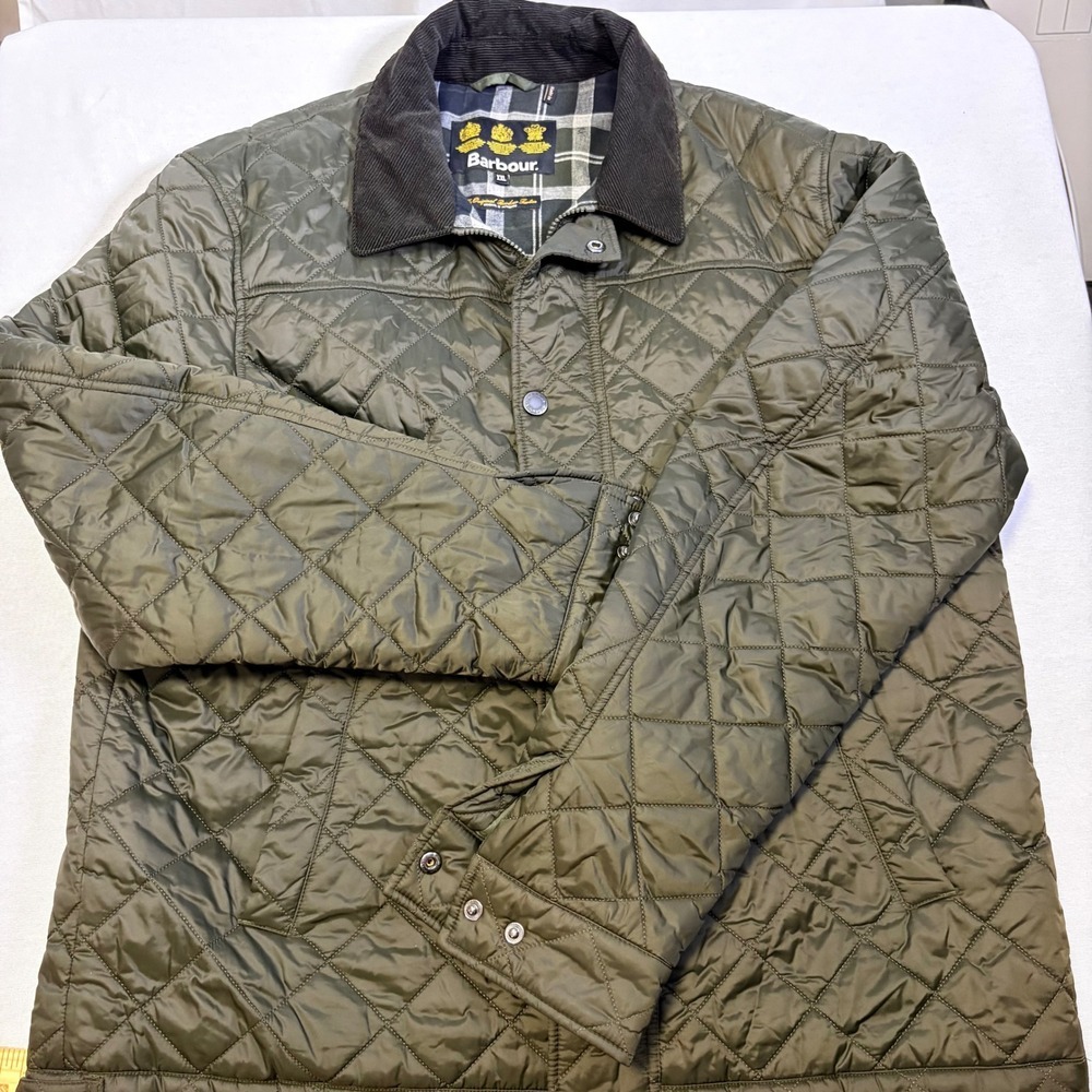 Barbour Quilted Jacket Olive XXL Excellent
